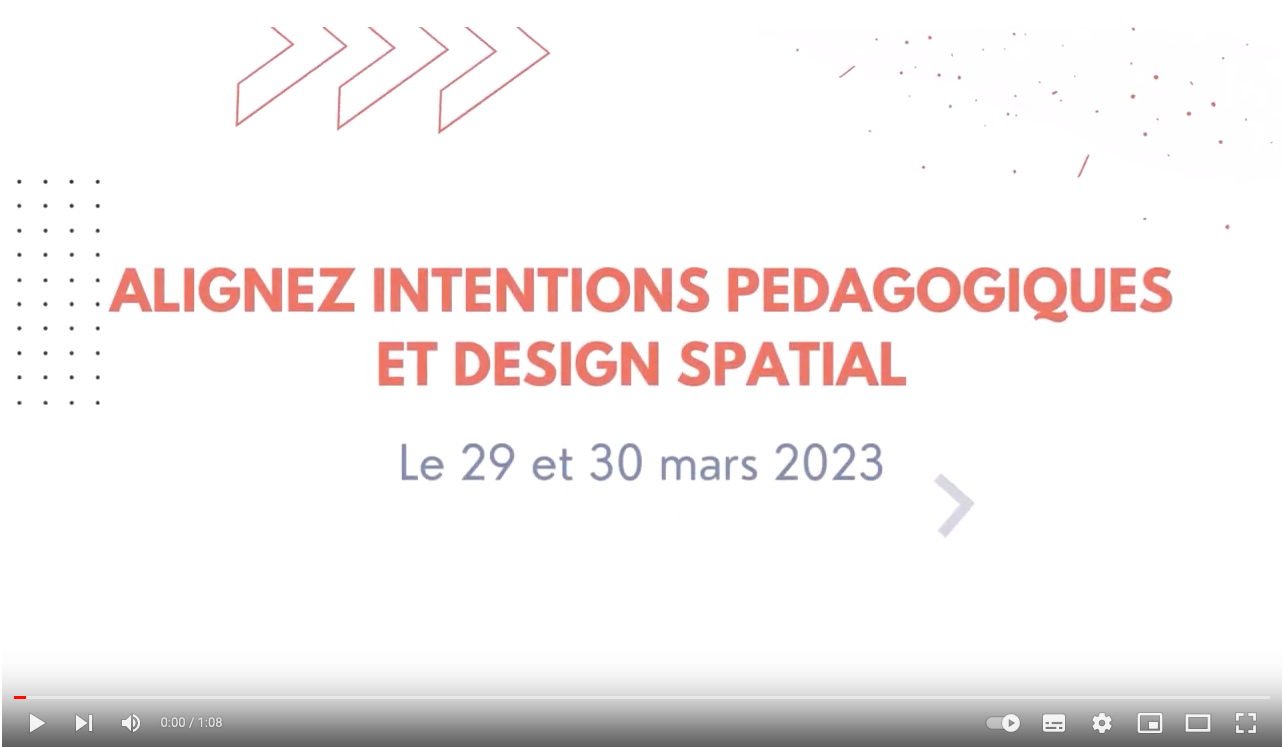 Atelier Aligner Intentions P Dagogiques Et Design Spatial Colloque